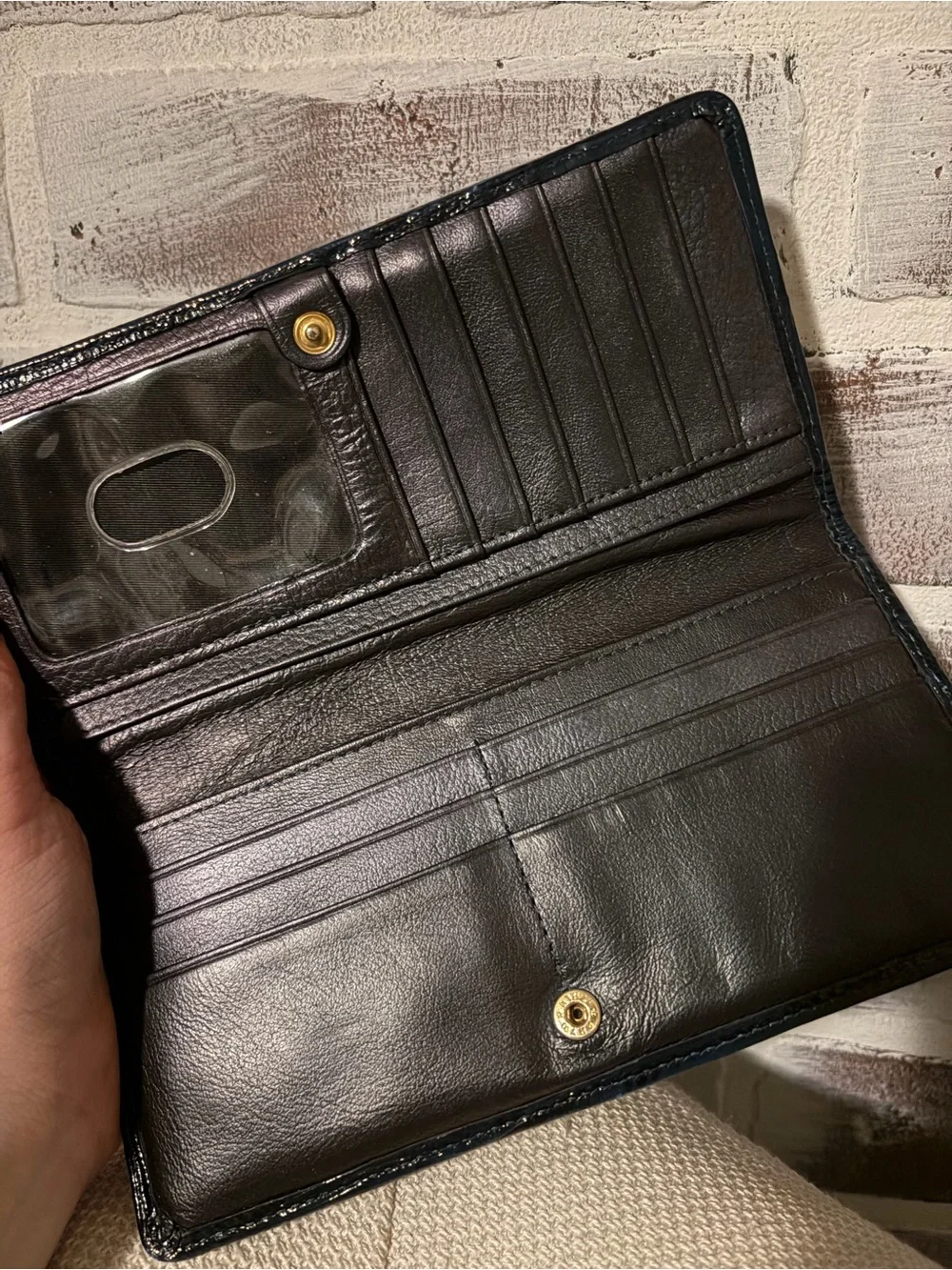 Brahmin Duxbury Satchel with matching wallet and bracelet.